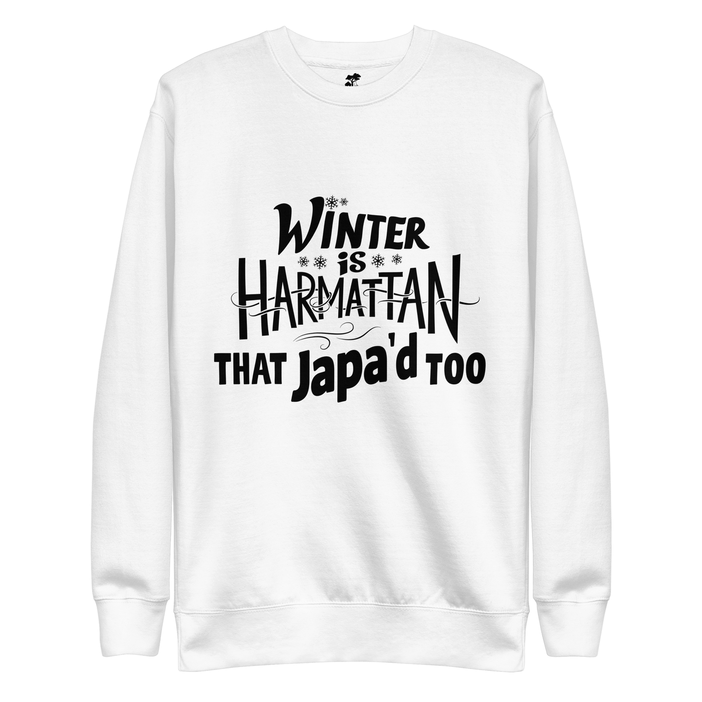 Winter Japa Sweatshirt - Dark Mode
