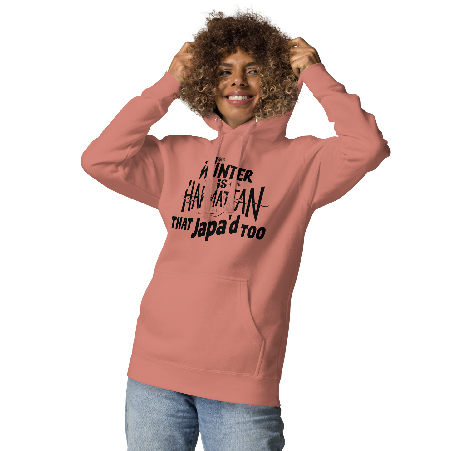 Winter Japa Hoodie - Dark Mode